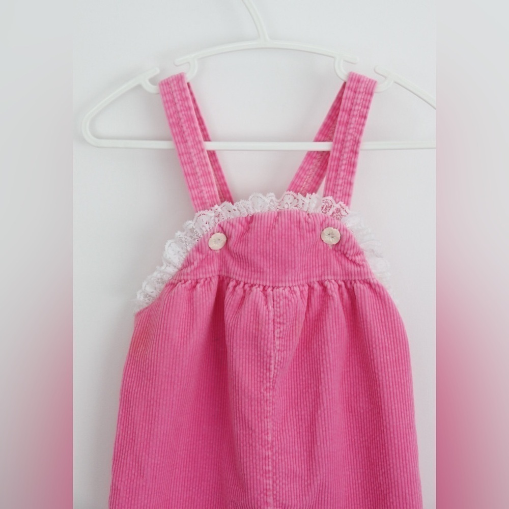 VINTAGE Corduroy Lace detail Overall (elastic Broken) | SPRING SUMMER DROP 🌷